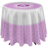 Round Overhang Cafe Table Cover and Runner