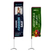 Outdoor Rectangle Advertising Flags 