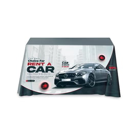 Branded Tablecloth for Trade Shows and Events – Monza™ Standard Polyester Tablecloth