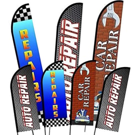 Automotive Repair Feather Banner Flags
