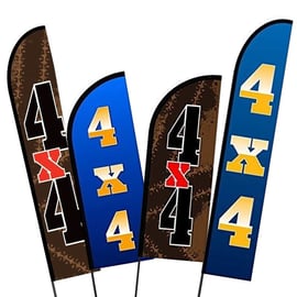4x4 Automotive Feather Flag