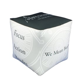 Customized Bean Bag Ottoman Cube