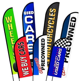 Car Dealership Advertising Feather Flags