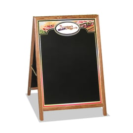 Custom Chalk Board Sidewalk A-Frame Menu Sign 