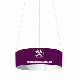  custom circular hanging advertising banner    