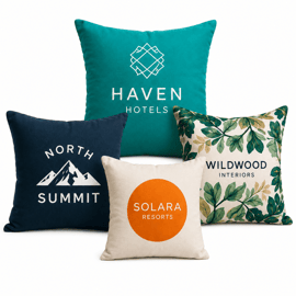 promotional pillow and tradeshow pillows giveaway