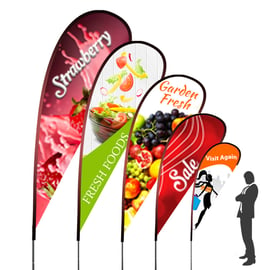 Outdoor Teardrop Banner Flag