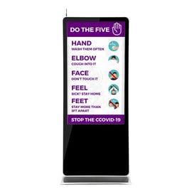 Coronavirus Precaution Digital Signage Kiosk