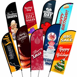 Festival Feather Banner Flag