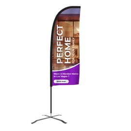7 Feet Custom Printed Feather Flag