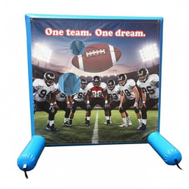 Inflatable Football Toss Game, Sealed Air Frame