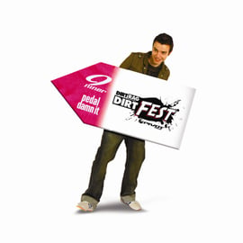 Human Directional Signs and Banners