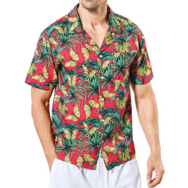 Custom Printed Hawaiian Half Sleeve Shirt 