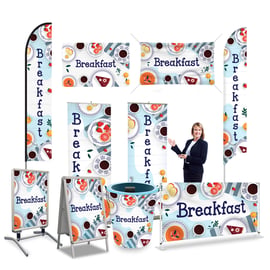 Breakfast Print Banner Signs & Flags for Restaurant