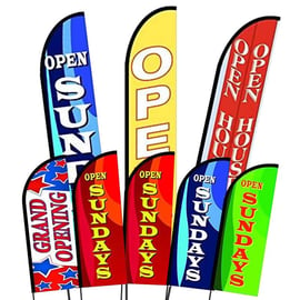 Now Open Flags