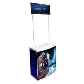Q -Bar Pop Up Demo Counter