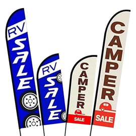 Outdoor RV Sales Print Banner Flag