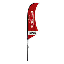 Shark Fin Flag Advertising Banner - Custom Printed