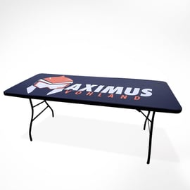 Custom Stretch Fabric Table Top Cover