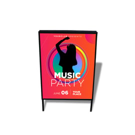Custom Printed Top Loading A-Frame Sidewalk Sign