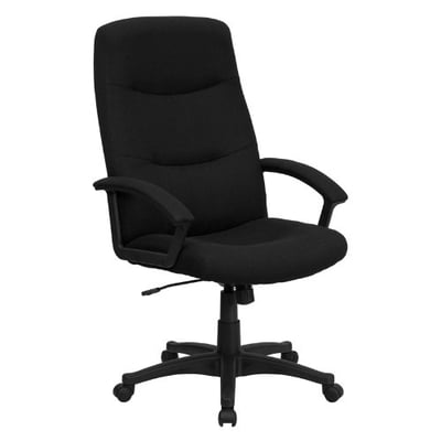 Contemprory High Back Fabric Swivel Executive Office Chair With Arms