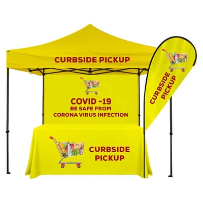 Curbside Pickup/ Take Away Service Tent Kit