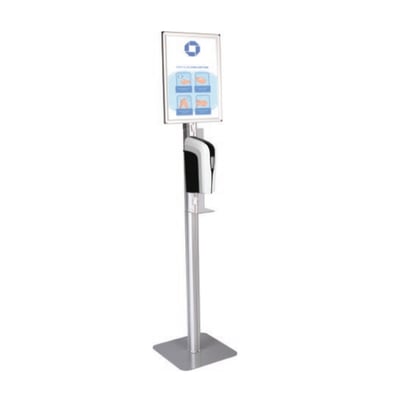 Touchless Hand Sanitizer Dispenser with Poster Stand Premium