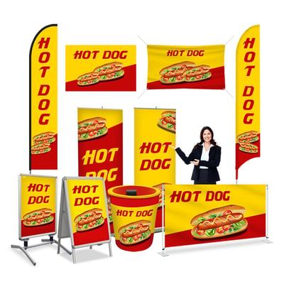 Hot Dog - Pre Printed Product Line Up - Yellow