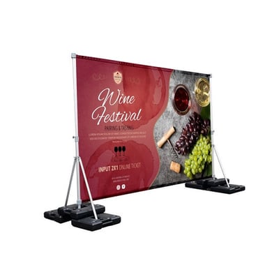 Odex™ - Outdoor Event Backdrop Wall with Custom Print