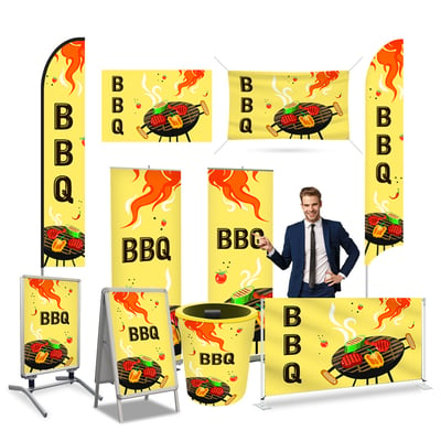 BBQ - Pre Printed Product Line Up - Yellow
