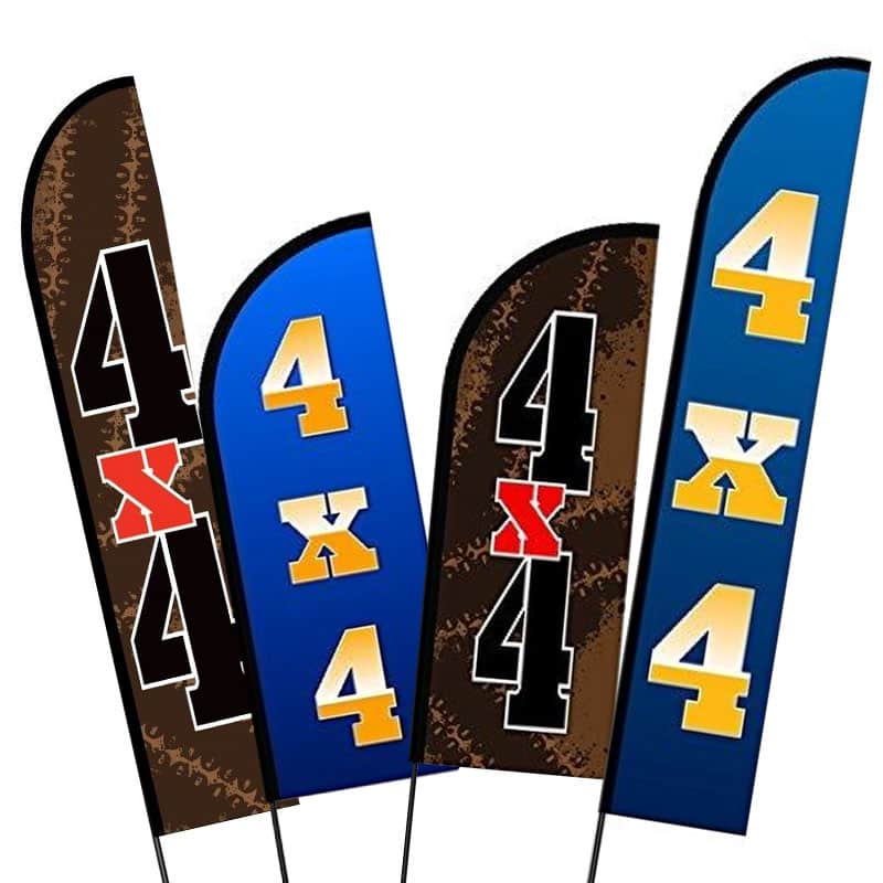 4x4 Automotive Feather Flag
