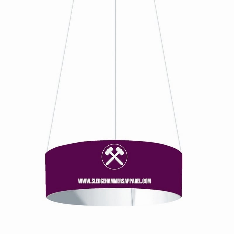  custom circular hanging advertising banner    