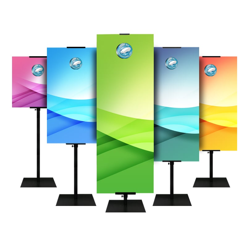 Classic Square Base Adjustable Banner Stand