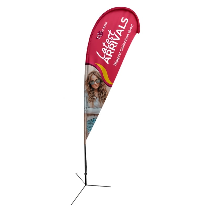 Compact Teardrop Advertising Flag 