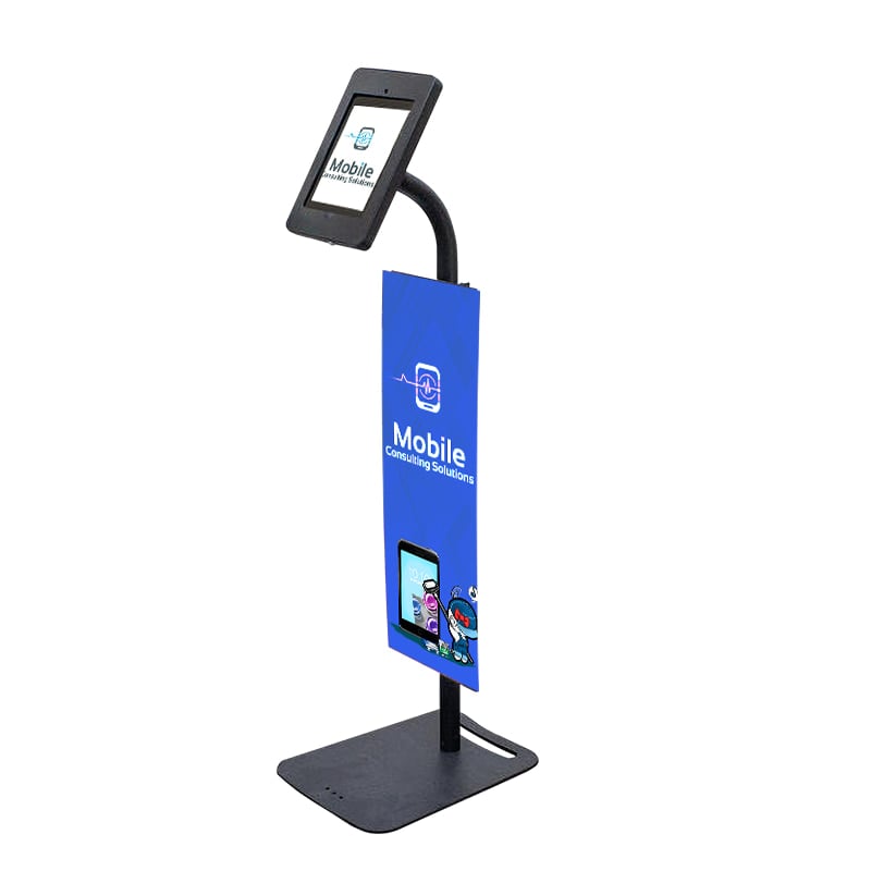 Custom Tablet Holder with Banner Signs