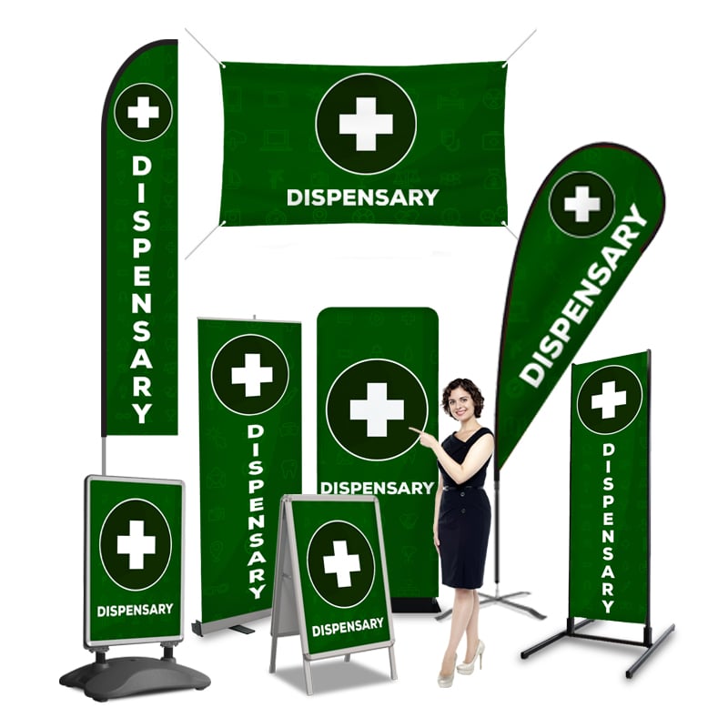 Dispensary Print Banner Signs & Flags