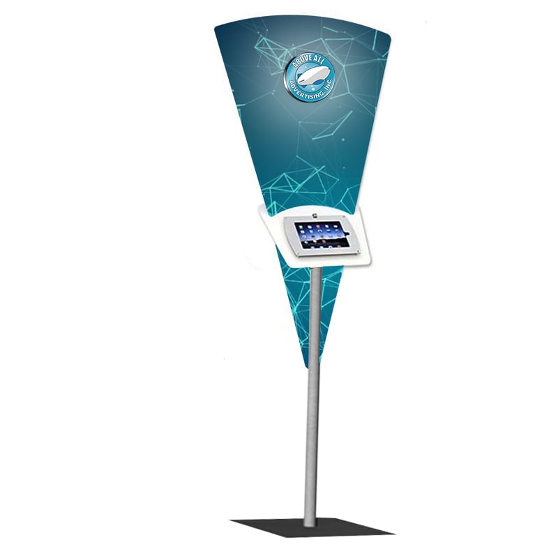 Tradeshow Stretch Fabric Tablet Display Stand