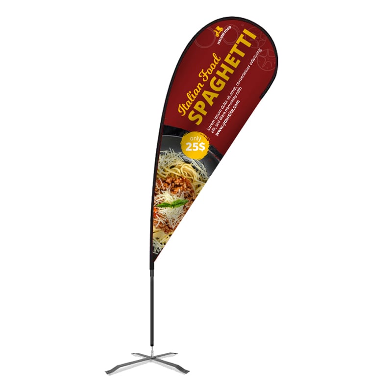 Flex Blade Tear Drop Flag 12.5 Feet Tall