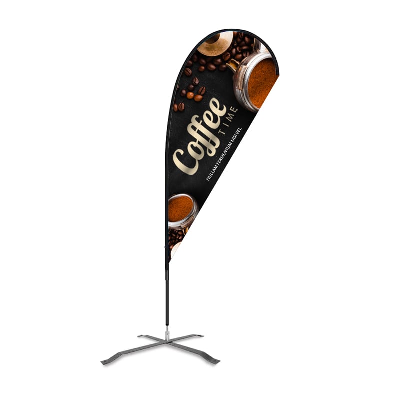6 Feet Flex Blade Teardrop Flag