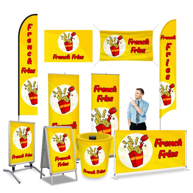 Fries Print Banner Signs & Flags