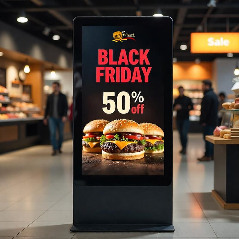 Hyper Lumin™ Touch Screen Digital Signage Kiosk, 43 / 55 Inch Display