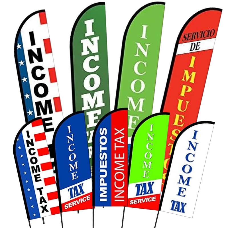Income Tax Service Flags 