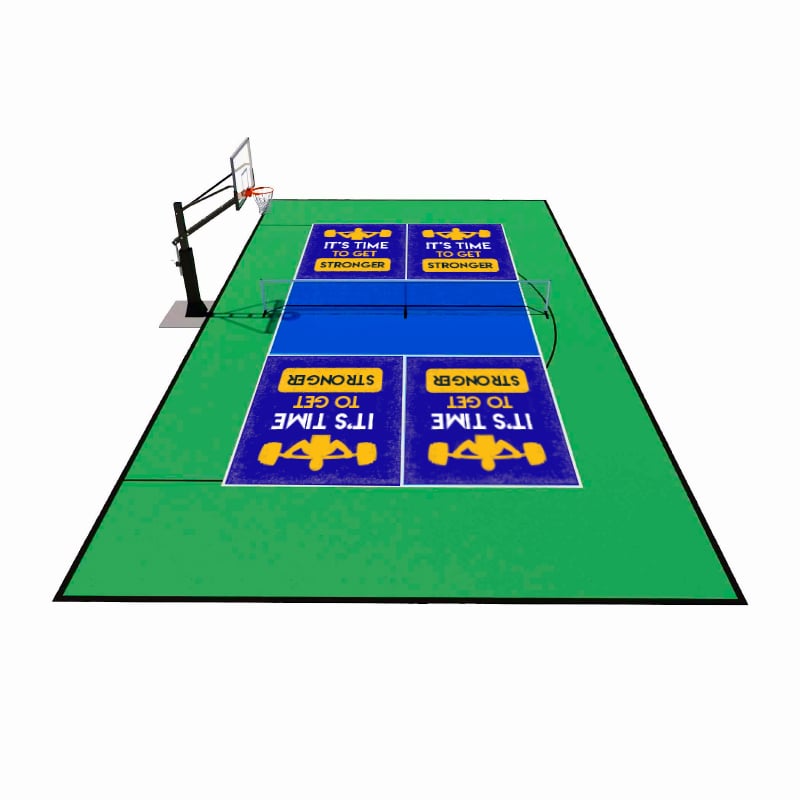 Custom Printed Pickle Ball Court