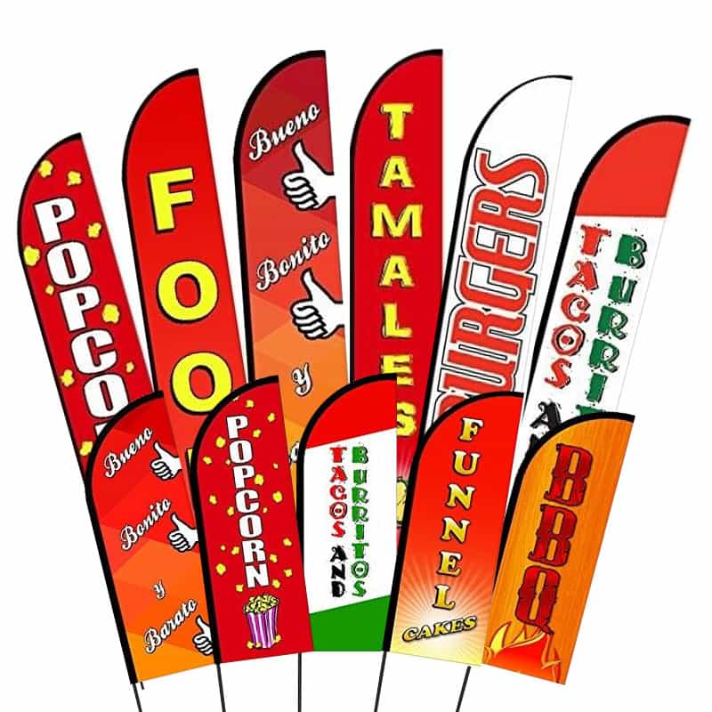 Mexican Restaurant Food Flags