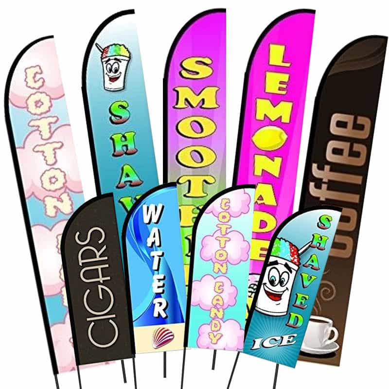 Foods and Desert Feather Flags