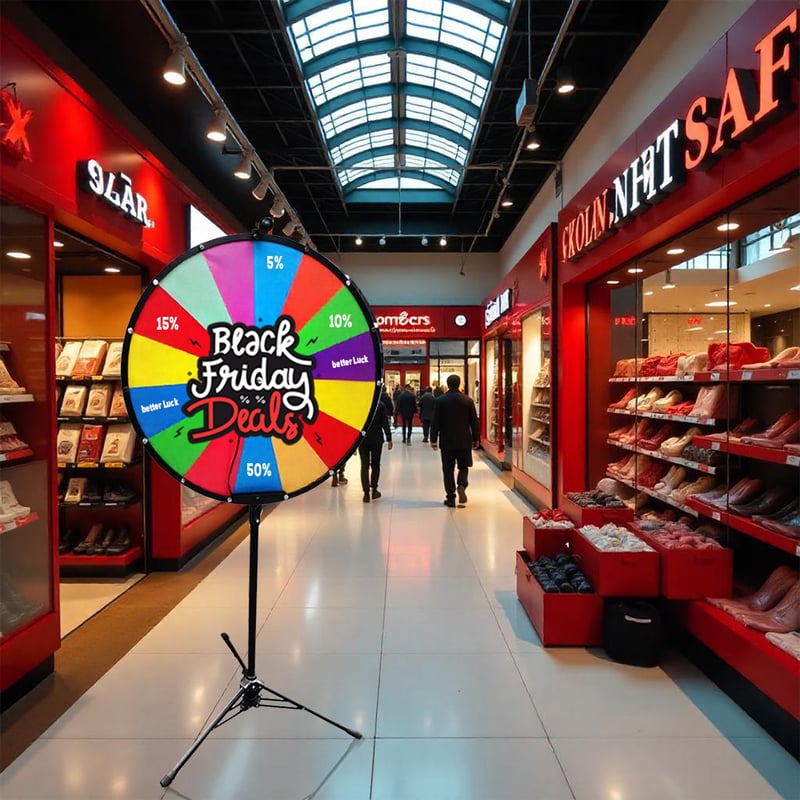 custom printed spin wheel game time wheel