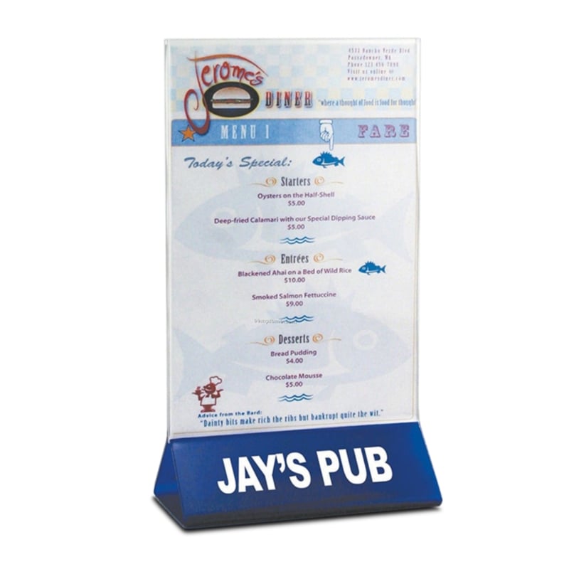 Custom Table Menu Holder