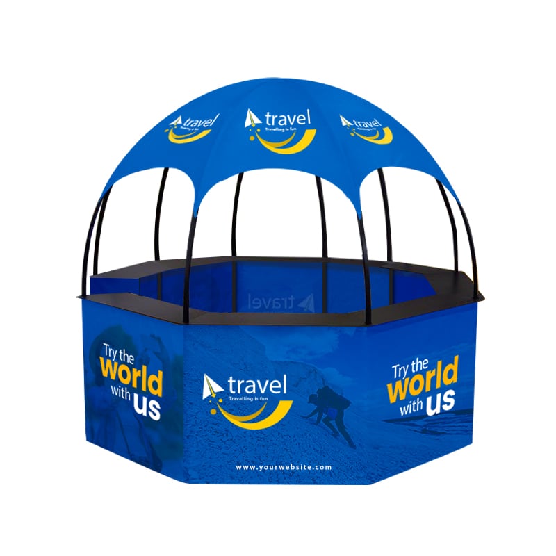 Custom Printed Vendor Dome Kiosk