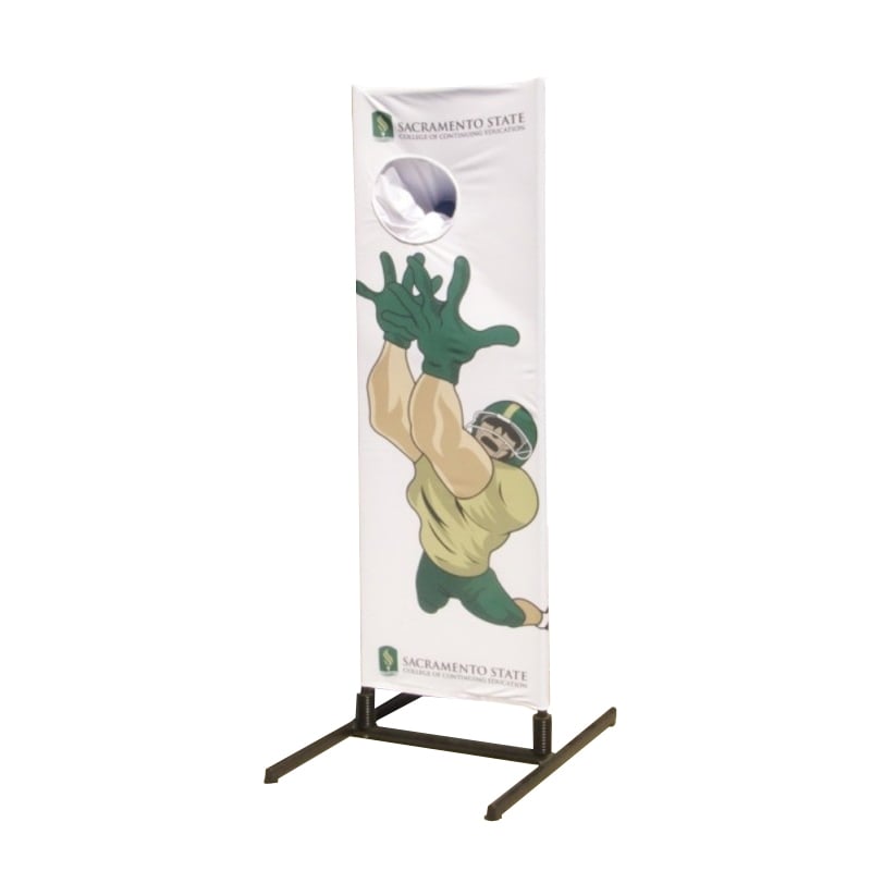 Dual Trak Football Toss  Carnival Game