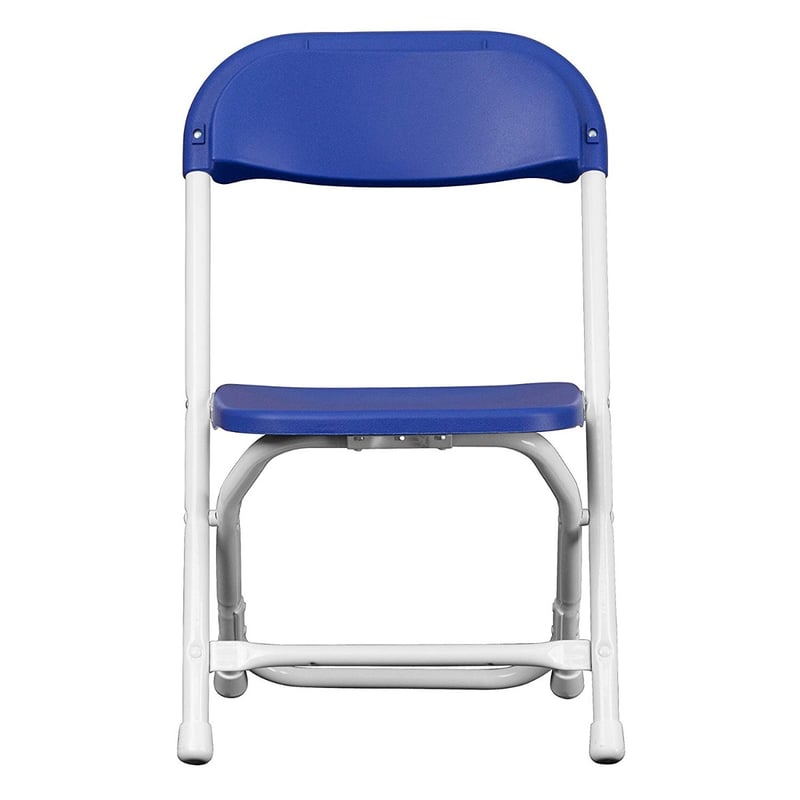 Contemporary Plastic Folding Kids Chair with Powder Coated Frame